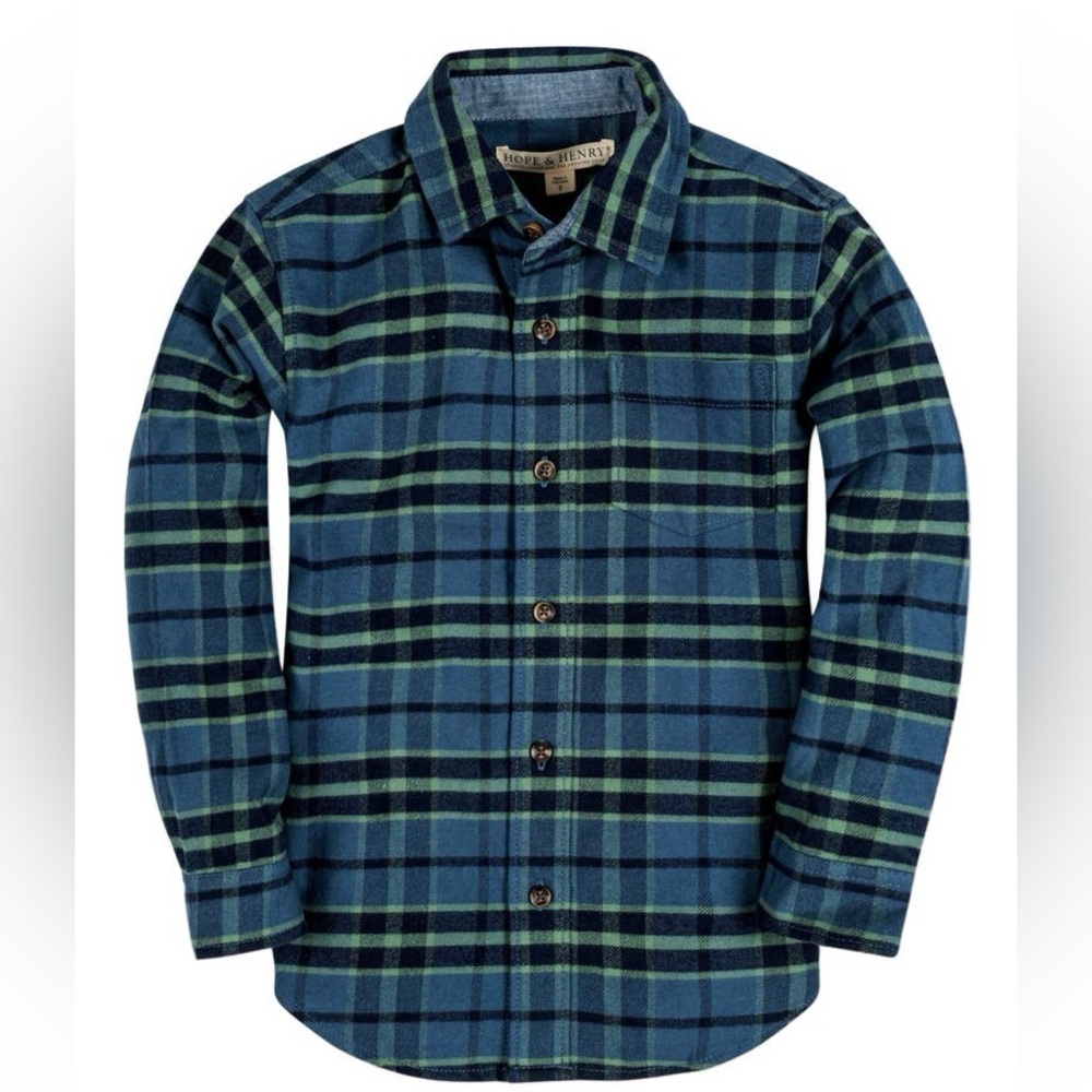 Hope & Henry Organic Flannel Size Medium